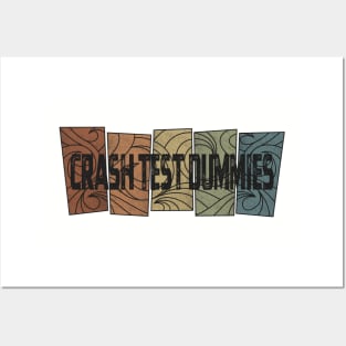 Crash Test Dummies - Retro Pattern Posters and Art